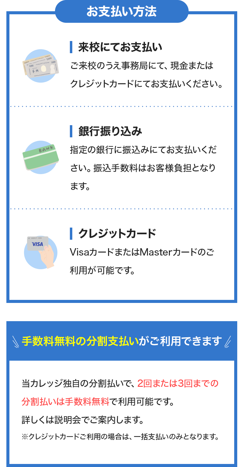 お支払い方法